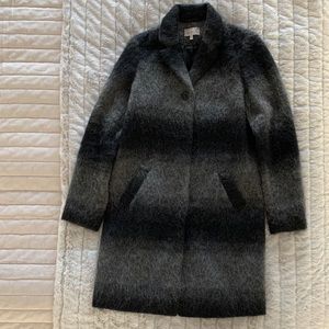 On trend ombré wool coat